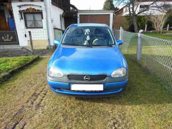 Opel Corsa B, 60 PS, 1. Hand, Nichtraucherfahrzeug, Schiebedach, Alufelgen