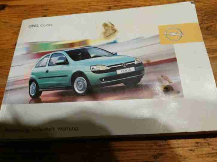 Opel Corsa Bedienunganleitung