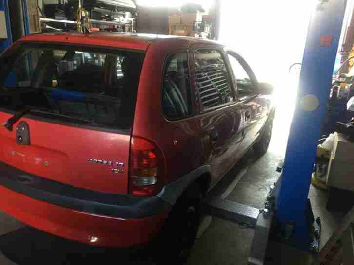 Opel Corsa rot, 5-Türig Bj 1997 40 kW/ 54PS MIT TÜV BIS OKTOBER 2021