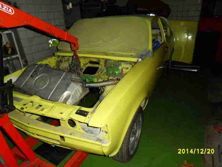 Opel Kadett C Coupe, mit Schiebedach, seit 1995 abgemeldet, zerlegt und gelagert