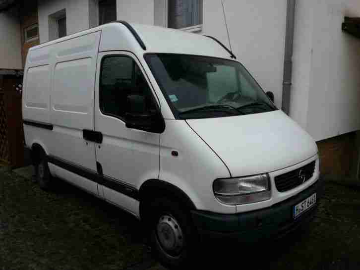 Opel Movano 2, 2 DTI weiß, L1H2 Airbag AHK Scheckheft