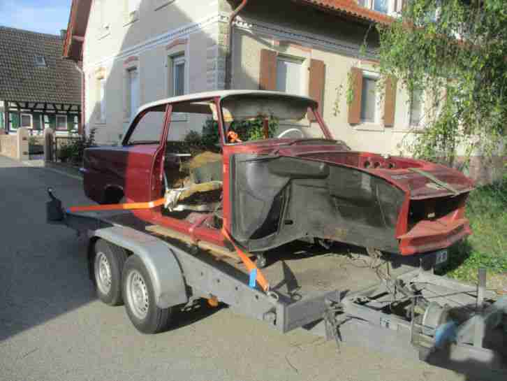 Opel Rekord P2 Luxus m Golde Faltdach Rohkarosserie