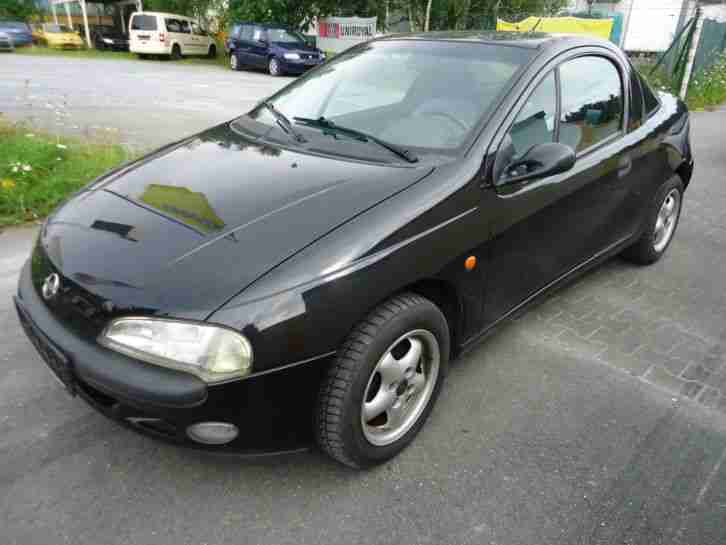 Opel Tigra schwarz Bj. 9/1997 TÜV: fällig schadstoffarm D3
