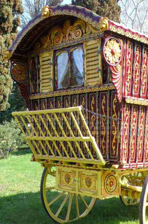 Original 1902 Bill Wright reading Gypsy wagon
