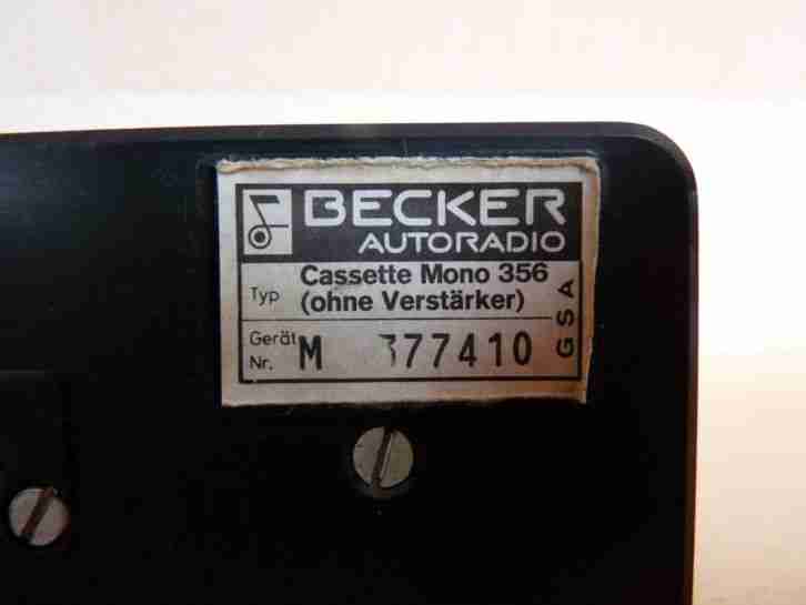 Original Autoradio (Becker) von Mercedes /8, Strich 8, Strich Acht, Pagode