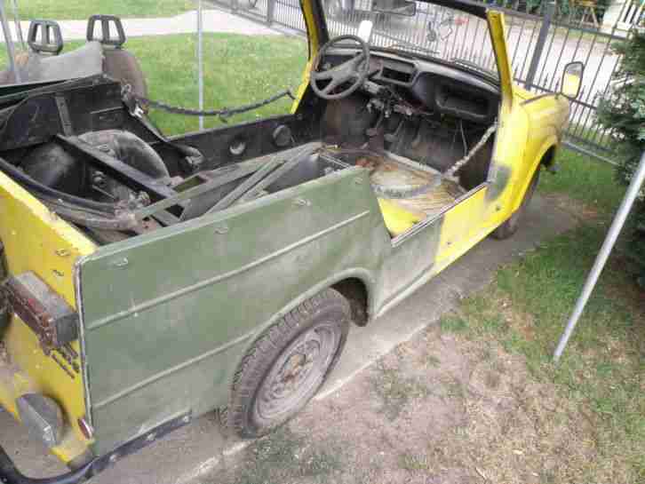 PKW Trabant P 601-A Kübel Baujahr 1988 der NVA mit VEBEG-Rechnung von 1992