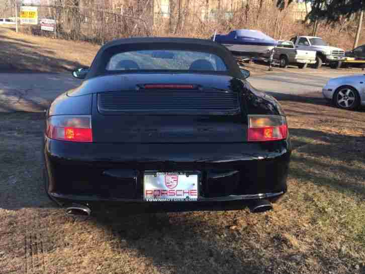 PORSCHE 2002 911 CABRIO SCHWARZ, NEUER MOTOR MIT 26000 MEILEN