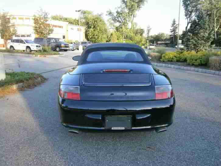 PORSCHE 2002 911 CABRIO SCHWARZ UNFALLFREI MIT HARDTOP