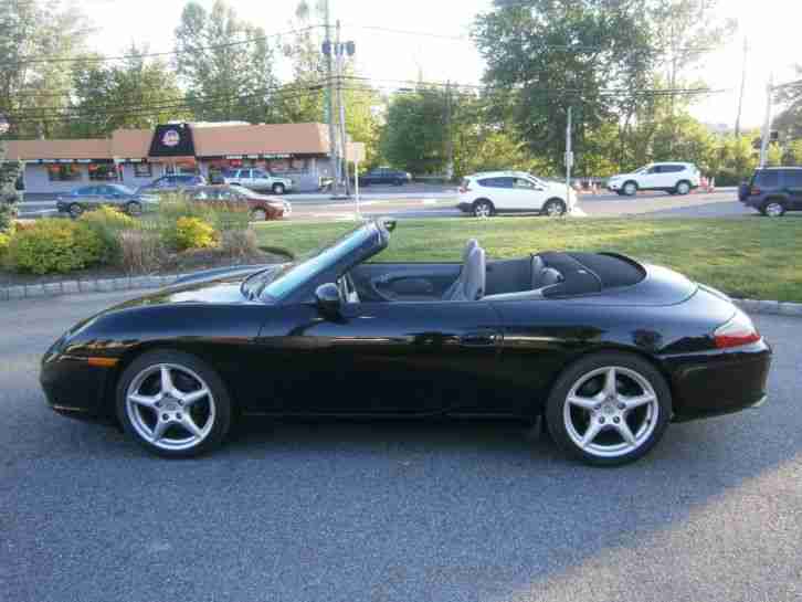 PORSCHE 2002 911 CABRIO SCHWARZ UNFALLFREI MIT HARDTOP