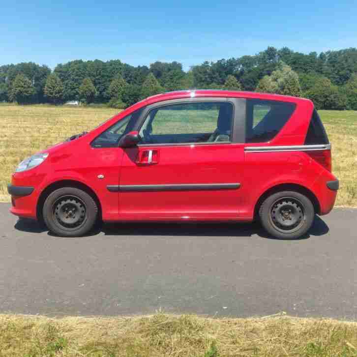 Peugeot 1007 EZ 07/06 TÜV 07/19 Auto Kleinwagen Minivan Kombi Rot Schiebetür