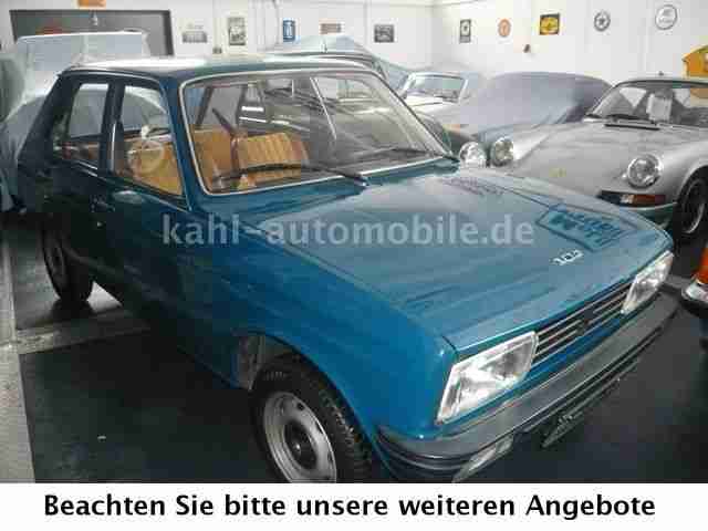 Peugeot 104SL,1.Hd;orig.22tkm! Schiebedach u. Scheckhef