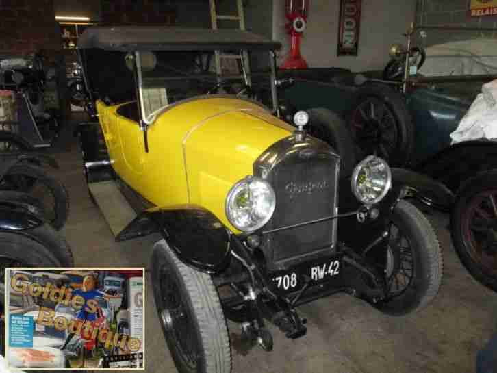 Peugeot 173S Torpedo 1923 restauriert Räder und Lampen