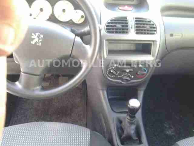 Peugeot 206 60 Filou-1.Hand-schwarz-Scheckheft-