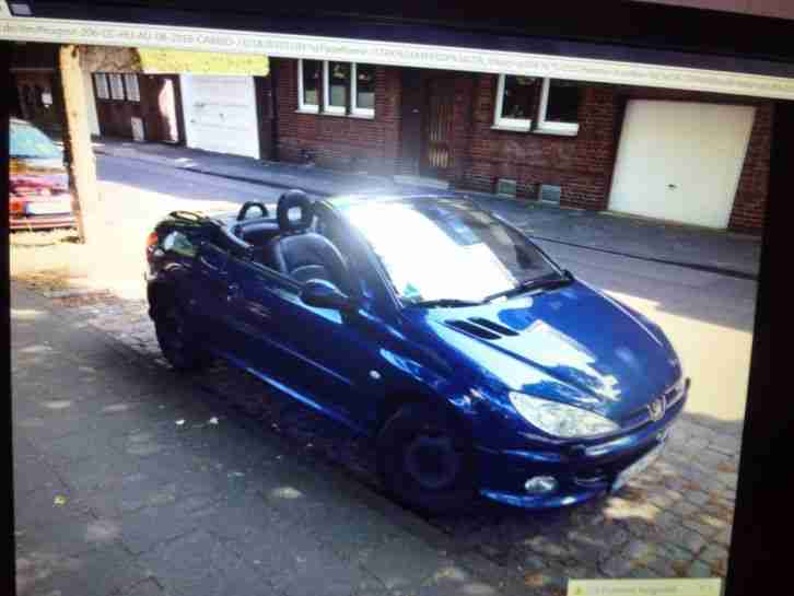 Peugeot 206 CC Bauj.2004 HU/AU 08/2016 CABRIO