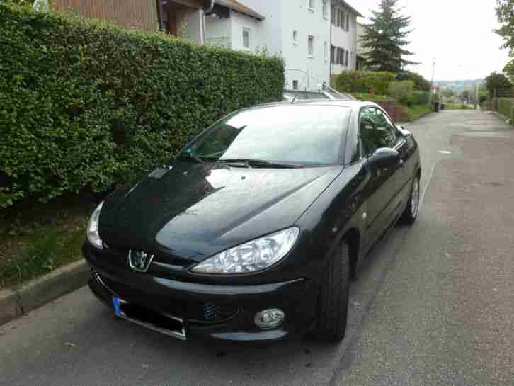 206 CC Cabrio Cabriolet 1.6 schwarz