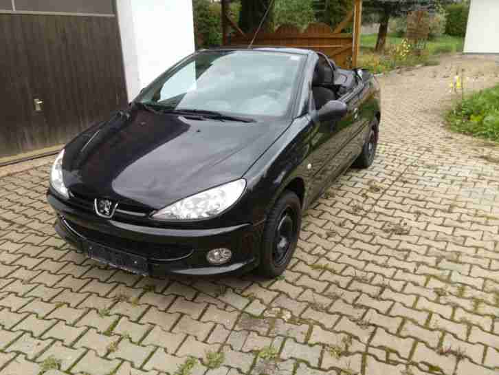 Peugeot 206 CC Cabrio Schwarzmetalik