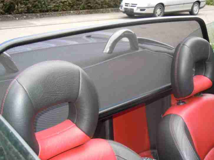 Peugeot 206 CC Platinium 110V TÜV bis Juni 2016 Lederausstatung schwarz rot