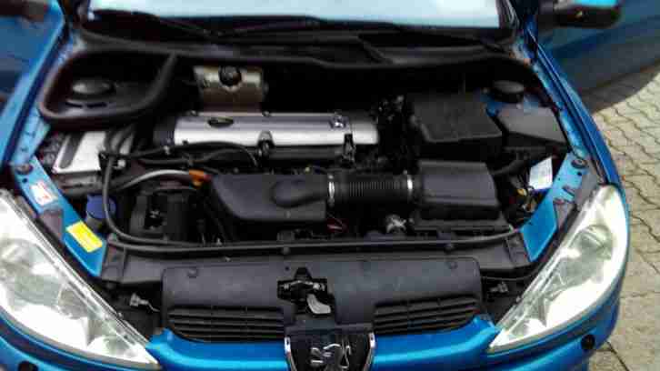 Peugeot 206 CC Platinum*105.000km*TÜV*07/2018*Sitzheizung*136PS*Blau*Leder*