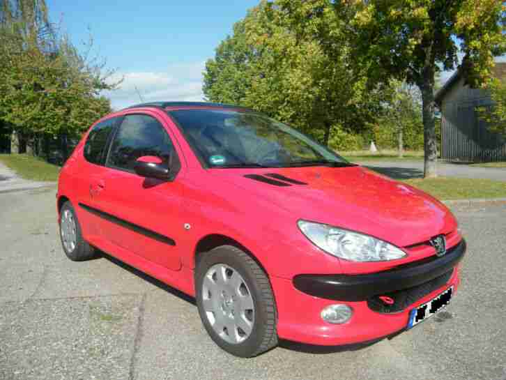 Peugeot 206 HDI 110 Sport 1,6 109 PS. TÜV NEU, Panoramadach, Grüne Umweltplakett