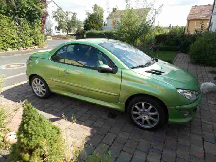 Peugeot 206 cc Cabrio KM 88142 einsteigen-losfahren TÜV/HU 2015