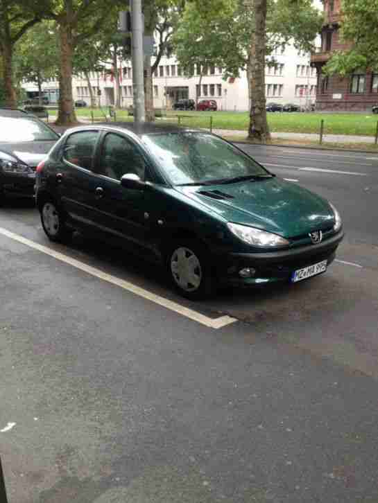 Peugeot 206 grün fahrbereit Bastler 75 PS 1,4l