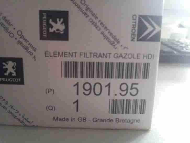 Peugeot 206 hdi Kraftstofffilter