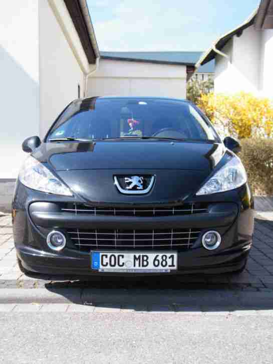 Peugeot 207 120 PS 16v vti Sport Bj2009 1.Hand Klimaautomatik Tempomat Alufegen