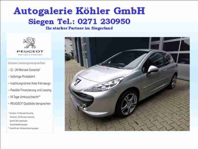 Peugeot 207 95 VTi Sport, Klimaanlage, Einparkhilfe,