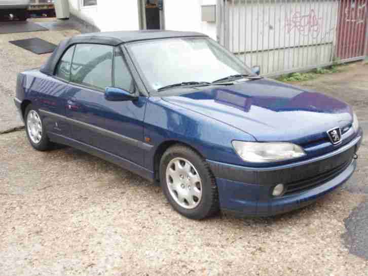 Peugeot 306 Cabrio 1,6 L 65kw 4/99 1-Hand für Bastler da Tüv fällig kein Unfall