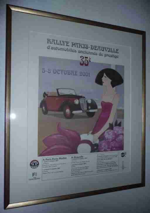 Plakat Rallye Paris Deauville 2001, Original, mit