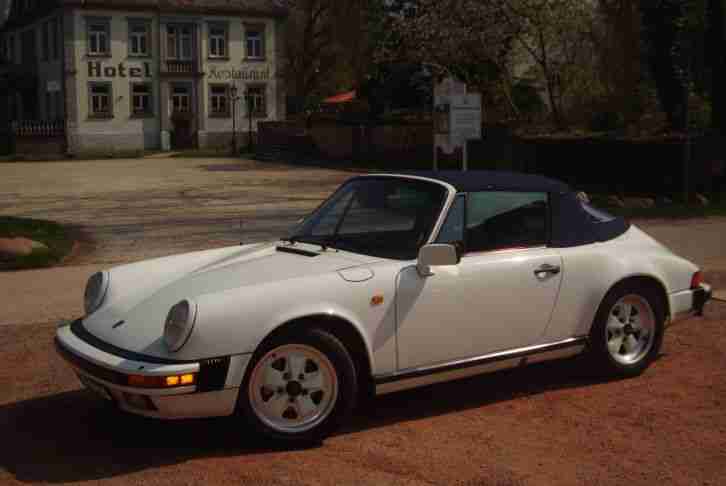Porsche 911 Carrera 3.2 Cabrio 03/84 231 PS Deutsches Modell 102300 KM Erstlack