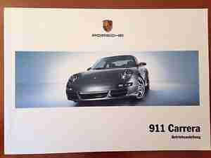 Porsche 911 Carrera Betriebsanleitung