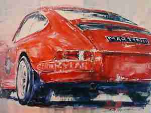 911 in Öl 90x70cm auf Leinen Profi Arbeit