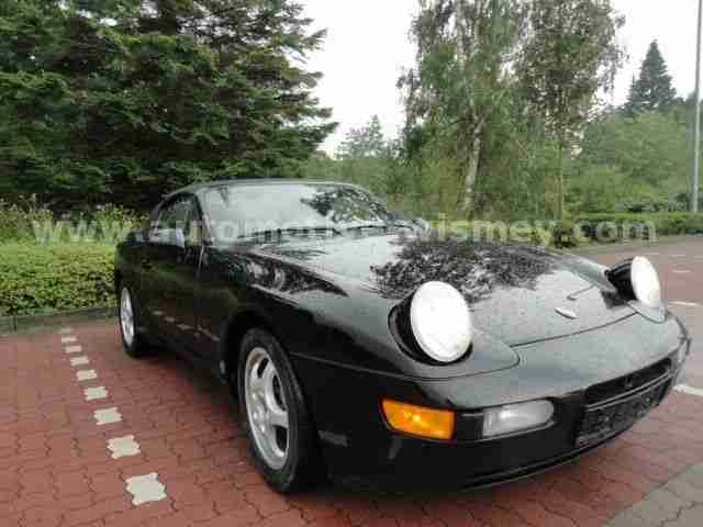 Porsche 968 Cabriolet Autom. SCHWARZ/BEIGE TÜV NEU!! CO