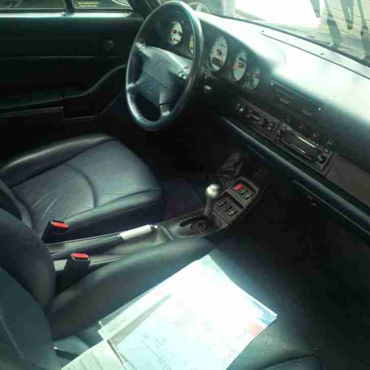 Porsche 993 911 Cabrio 7/96 210 kw blau/blau ca. 150 tkm