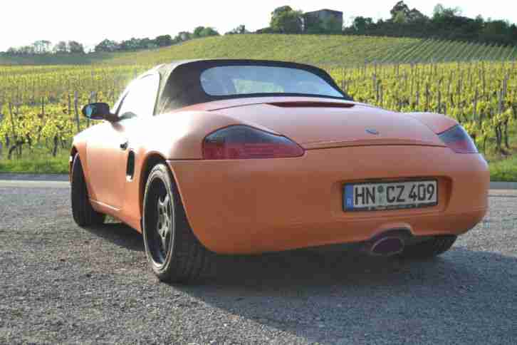 Porsche Boxster 986 2.7L MIT GEBRAUCHTMOTOR UND FOLIERT IN ORANGE MATT