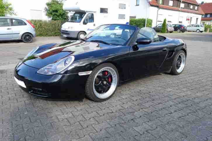 Boxter Cabrio mit 98 tkm , Schwarz mit Xenon,