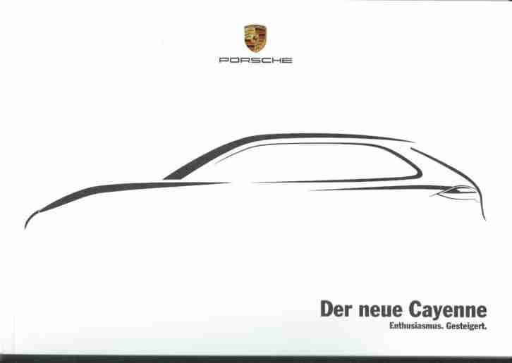 Porsche Cayenne Broschüre NEU 2014 Der neue Cayenne