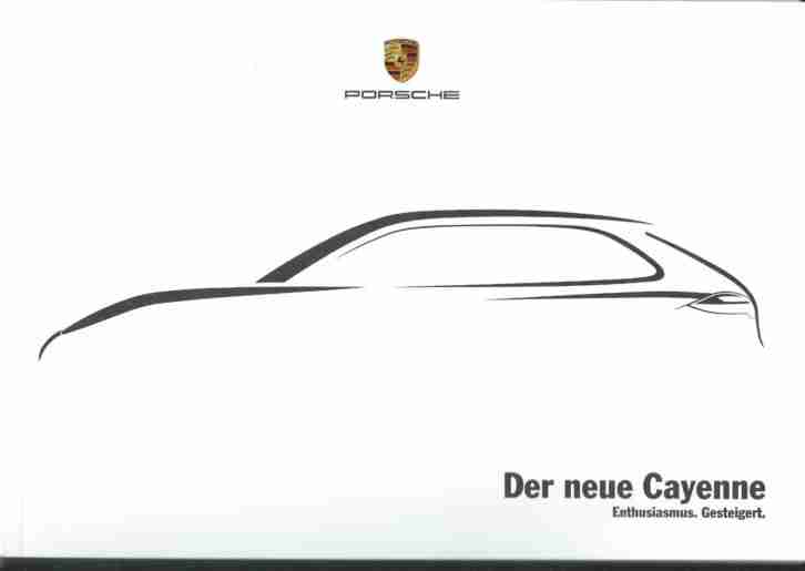 Porsche Cayenne Broschüre - NEU - 2014 - Der neue Cayenne -