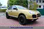 Cayenne Turbo V8 gold foliert 22 Pano 134tkm S