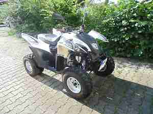 Quad Adly 320 Hurricane schwarz weiss nur 650km wie neu