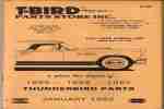 RAR Ersatzteil Katalog T Bird Modelle 1955, 1956, 1957