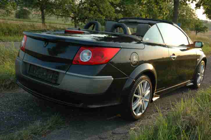 RENAULT MEGANE 2 II CABRIO – COUPE CC, TÜV/AU NEU, Voll-Leder, Tuning, schwarz