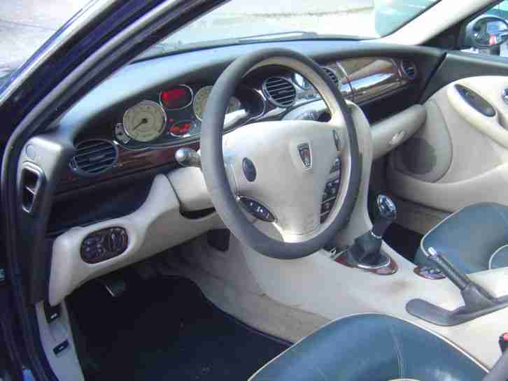 ROVER 75 2,5 V6 dunkelblau Wurzelholz LEDER KLIMA TÜV ("der schönere Jaguar")