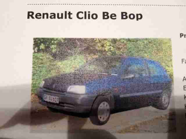 Clio BeBop blau metallic (TÜV bis Ende 2016)