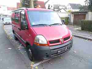 Renault Master 2,5DCI bj 2004 Klima 6 Gang 5-Sitzer Euro 3 mit TÜV AHK