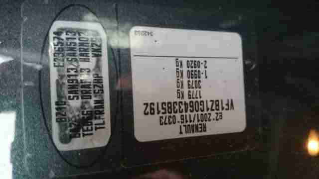 Renault Megane 1.5 DCI *ACA, ELFH*CD, ZV* 11-1411