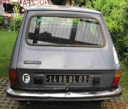 Renault R6 TL, R1181, Mai 1978,Chassis rostfrei, Karosserie mit Patina !