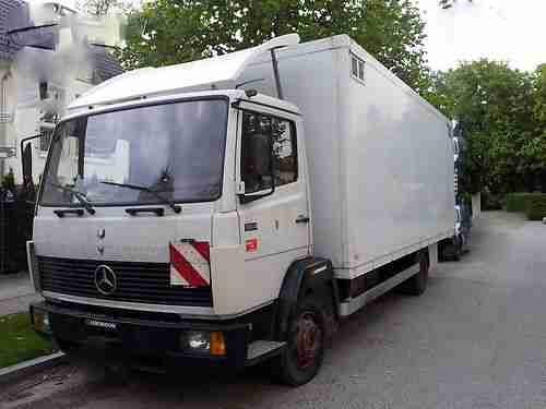 Renntransporter Merceds 814 Koffer Seilwinde Ladeborwand seitliche Türe