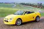 Roadster MGF Trophy 160 SE Rarität